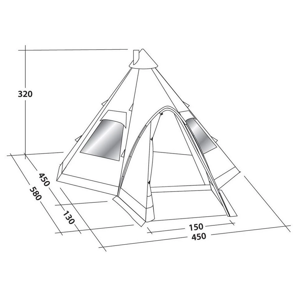 Robens Kiowa 10 Person Tipi Tent 5 Robens Kiowa 10 Person Tipi Tent - Image 5