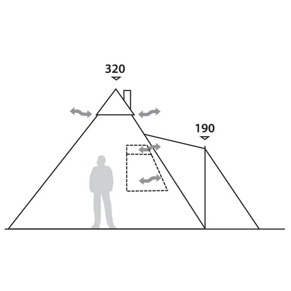 Robens Kiowa 10 Person Tipi Tent 7 Robens Kiowa 10 Person Tipi Tent - Image 7