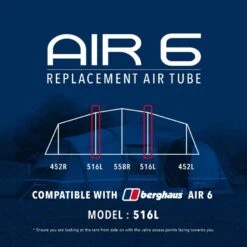 Air 6 Tent Replacement Air Tube - 516L -Outdoor Camping Supplies Store go 190073 z