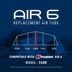 Air 6 Replacement Air Tube (Middle - 558R) -Outdoor Camping Supplies Store go 190075 z