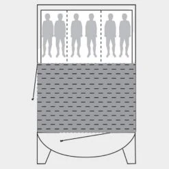 Outwell Palm Coast 600 Flat Woven Carpet -Outdoor Camping Supplies Store go 318172 c