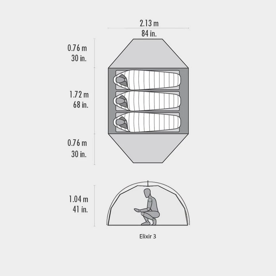 MSR Elixir 3 Tent 2 MSR Elixir 3 Tent - Image 2