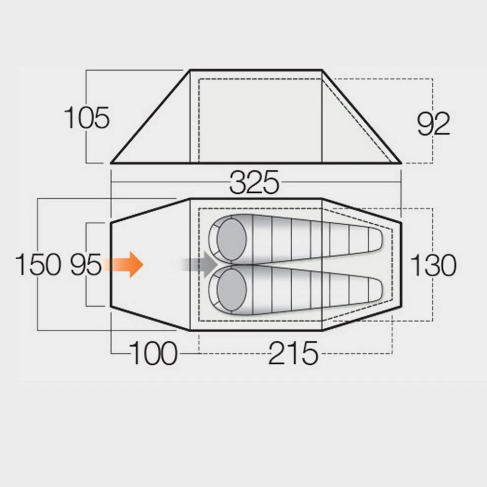 Vango Nova 200 2-Person Tent 2 Vango Nova 200 2-Person Tent - Image 2