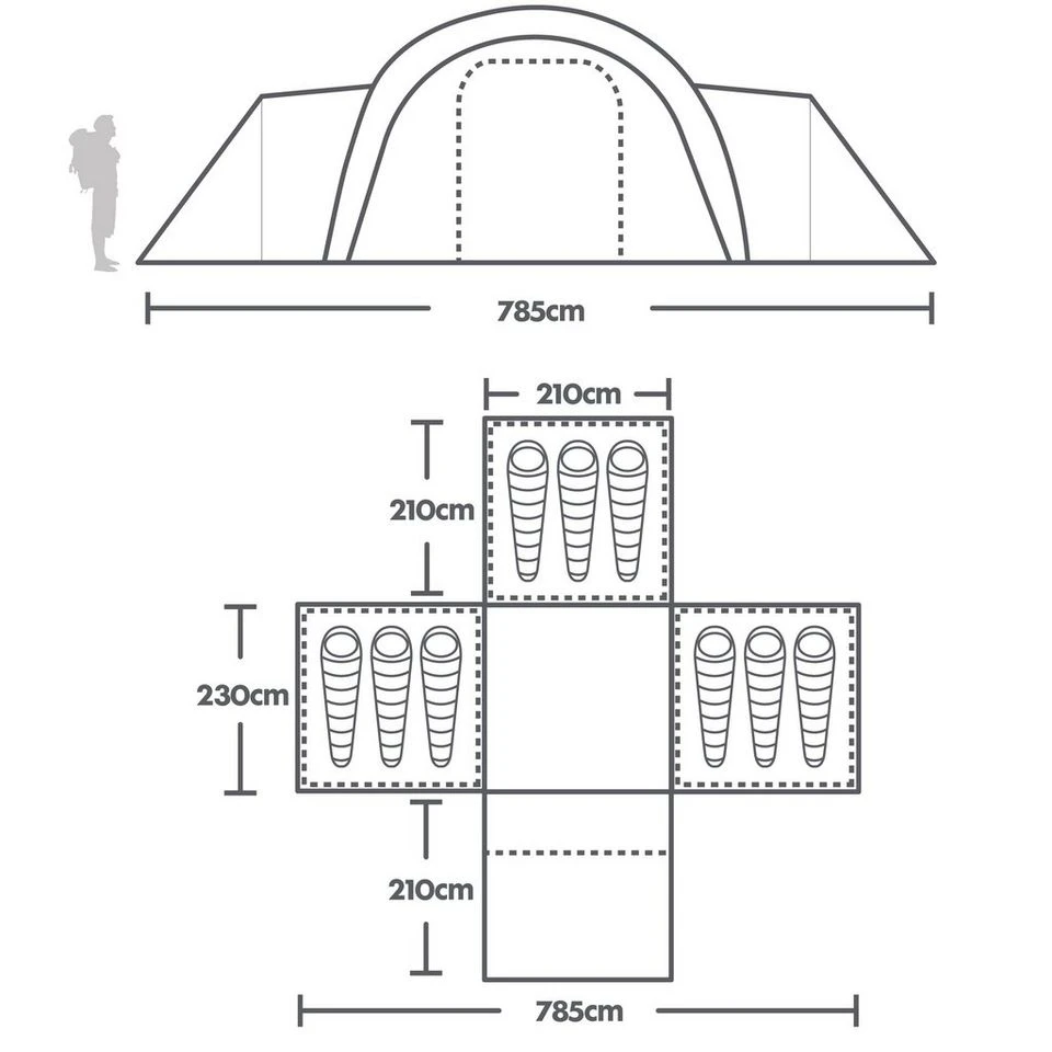 Berghaus Kepler 9 Nightfall Air Tent 2 Berghaus Kepler 9 Nightfall Air Tent - Image 2