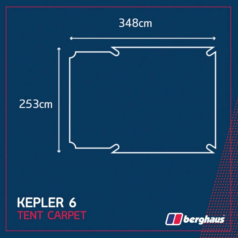 Berghaus Kepler 6 Tent Carpet 2 Berghaus Kepler 6 Tent Carpet - Image 2