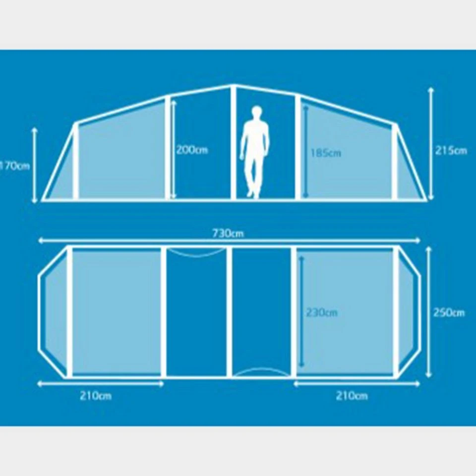 Berghaus Air 6 Nightfall® Bedrooms 2 Berghaus Air 6 Nightfall® Bedrooms - Image 2
