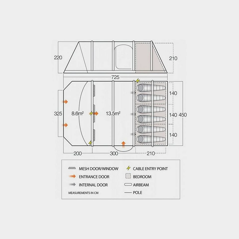 Vango Annecy Air Vista 600XL 2 Vango Annecy Air Vista 600XL - Image 2